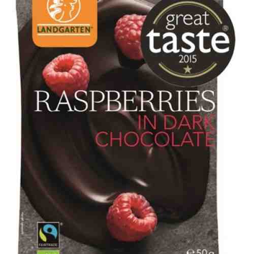Zmeura in ciocolata neagra - Raspberries in Dark Chocolate | Landgarten