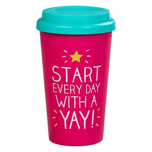 Cana de voiaj - Start Everyday with A Yay | Wild & Wolf