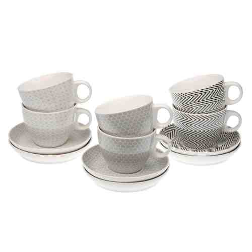 Ceasca cu farfurie - Geometric |