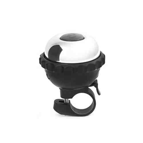 Clopotel si lanterna pentru bicicleta 2 in 1 - black | Kikkerland
