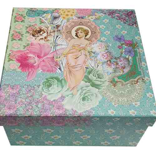 Cutie mare pentru cadouri - Lady in flower garden | Meridian Import Company