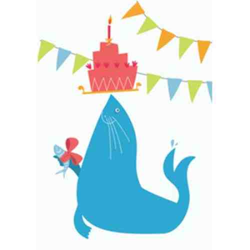 Felicitare - Foca albastra | Mink