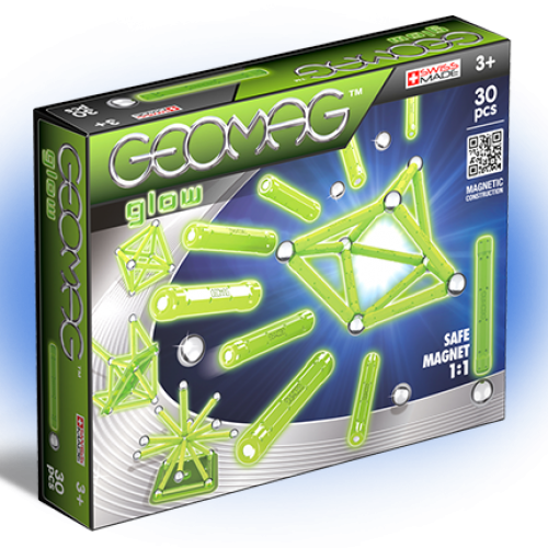 Joc Geomag Kids Panels Glow 30 piese | Geomag