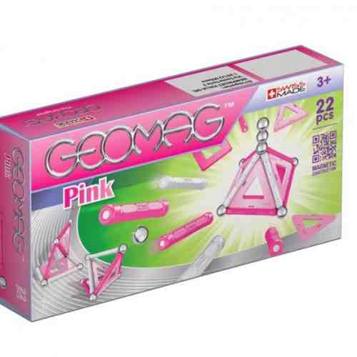 Joc Geomag Kids Panels Pink 22 piese | Geomag