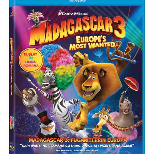 Madagascar 3 - Fugariti prin Europa (Blu Ray Disc) / Madagascar 3 - Europes Most Wanted | Eric Darnell