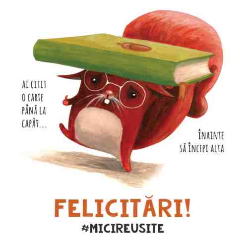 Mini-felicitare - Mici reusite, Veverita | Rod