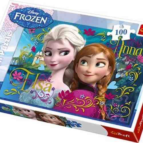 Puzzle 100 piese - Anna and Elsa | Disney