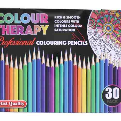 Set 30 creioane colorate - Colour Therapy | Mediadocs