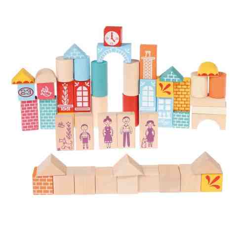 Set constructii - Wooden Building Blocks | Rex London