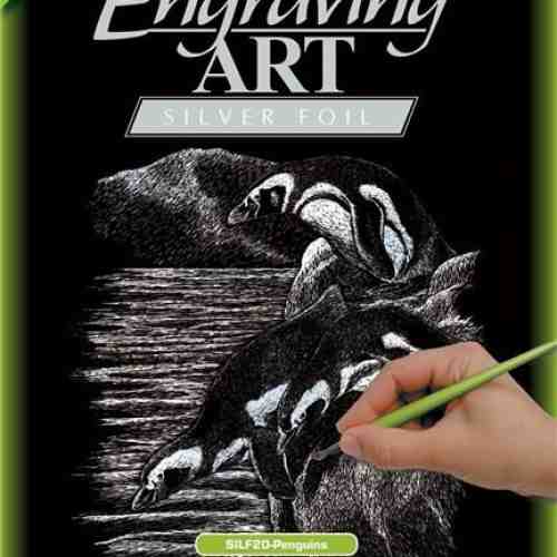 Silver Engraving Art - Penguins | Royal & Langnickel