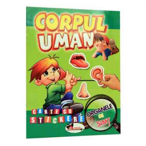 Corpul Uman - Carte Cu Stickere - Organele De Simt |
