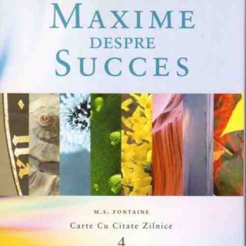 Maxime despre Succes Nr. 4 | Maria Fontaine