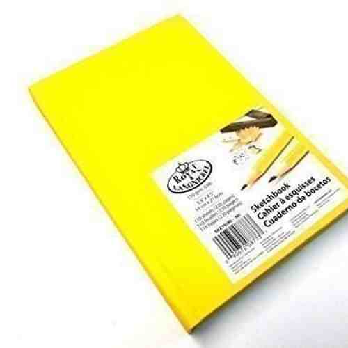 Caiet pentru schite mare galben | Royal & Langnickel