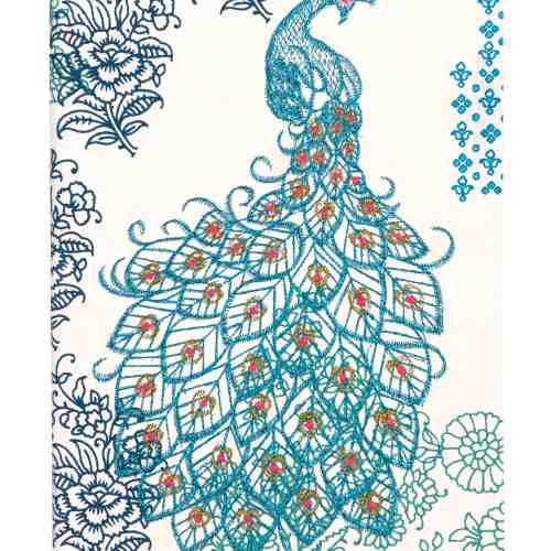 Carnet - Peacock Handmade Embroidered | Galison