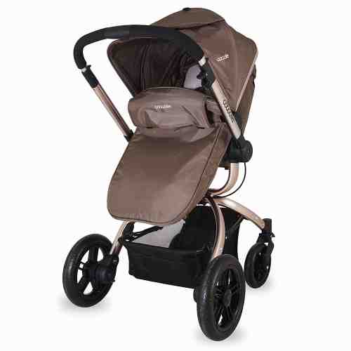 Carucior Coccolle 2 in 1 cu maner reversibil Maro