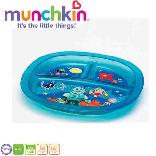 Farfurie decorata compartimentata Munchkin