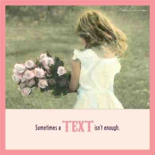 Felicitare - Sometimes a text isn't enough | Betsy Cameron