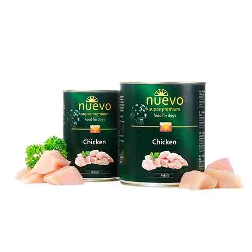 Hrana umeda pentru caini Nuevo cu pui 800 g