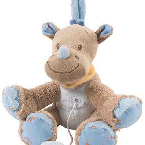 Jucarie muzicala din plus Rinocerul Louis 18 cm
