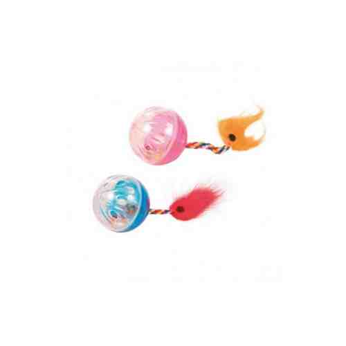 Jucarie Pisici 2 Mingi cu Blanita 4cm