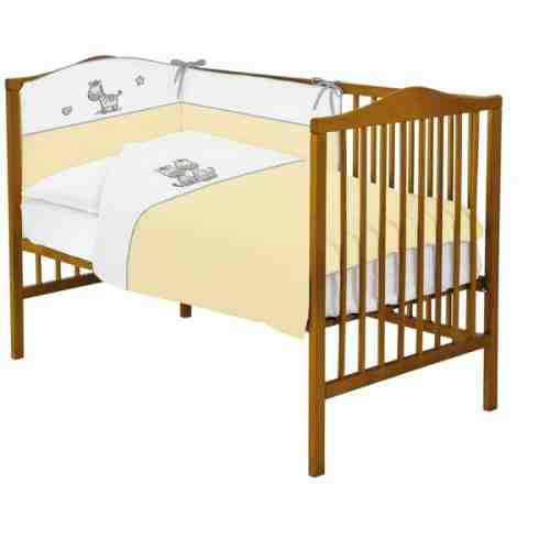 Lenjerie de pat cu 3 piese Zebra Galben