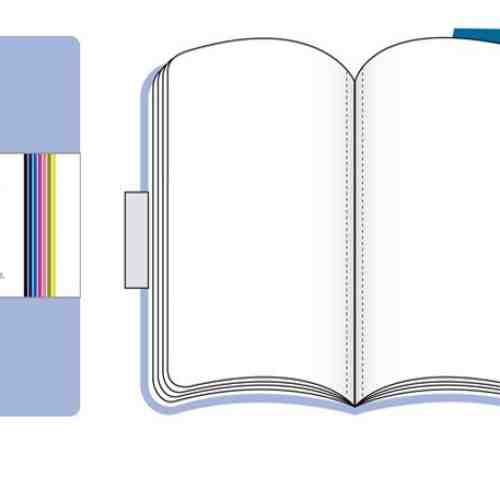 Moleskine Set of 2 Volant Notebooks Plain - Blue - Large | Moleskine