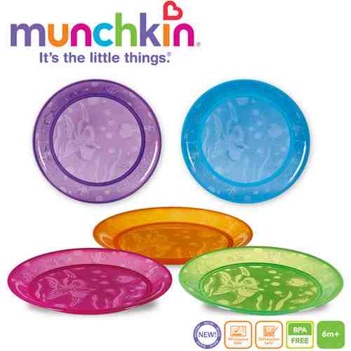 Set 5 farfurii colorate Munchkin