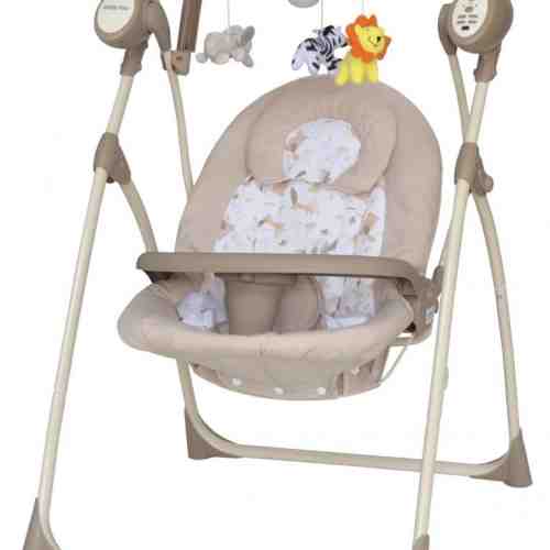 Balansoar electric copii cu muzica Baby Mix SW102RC beige