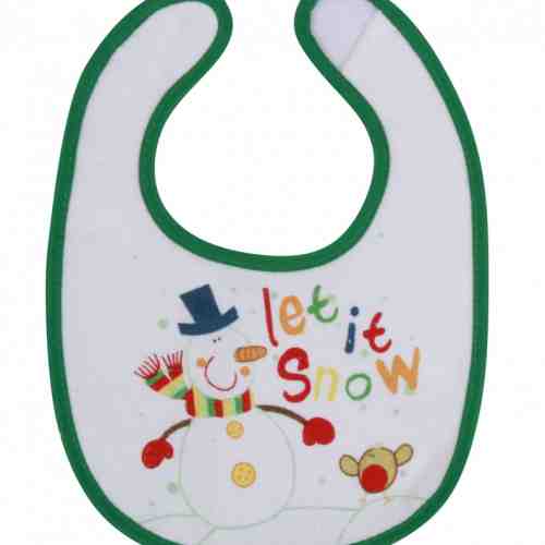 Baveta cu motive de Craciun 26 x 20 cm Om de zapada