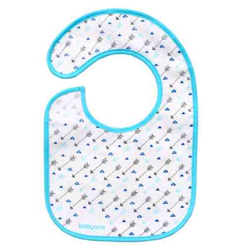 Baveta impermeabila cu scai I eat and I grow Blue