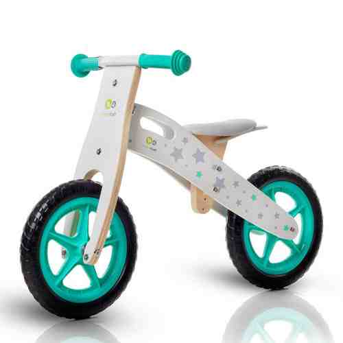 Bicicleta din lemn fara pedale Runner Stars Deluxe