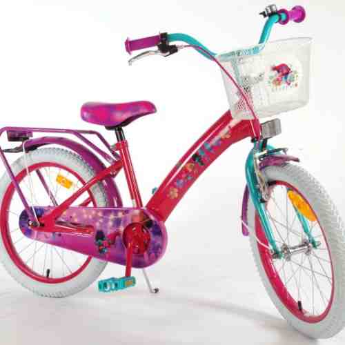 Bicicleta pentru fetite Trolls Volare 18 inch cu roti ajutatoare