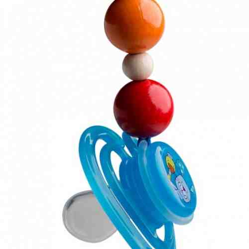 Breloc de suzeta din lemn Rotho babydesign