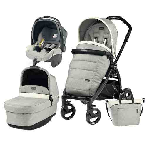 Carucior 3 in 1 Peg Perego Book Plus Black Matt POP-UP Elite Luxe Opal