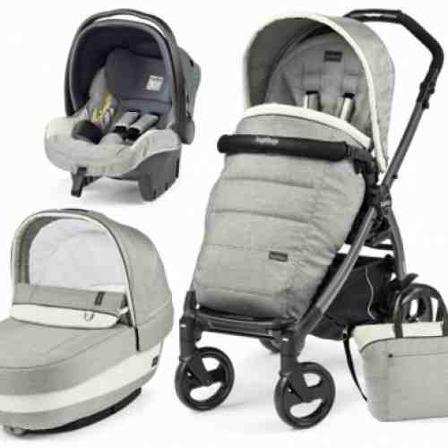 Carucior 3 In 1 Peg Perego Book Plus S Black POP-UP Elite Luxe Opal