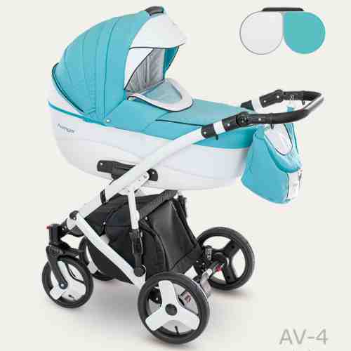 Carucior copii 3 in 1 Avenger Lux Camarelo color AV-4