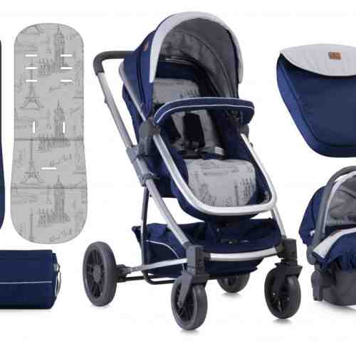Carucior Set S-500 cos auto inclus Blue Travelling