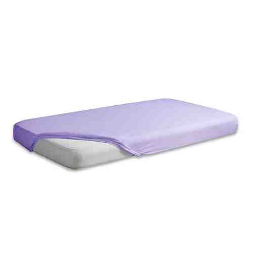 Cearceaf flanel din bumbac cu elastic 140x70 cm Purple 19