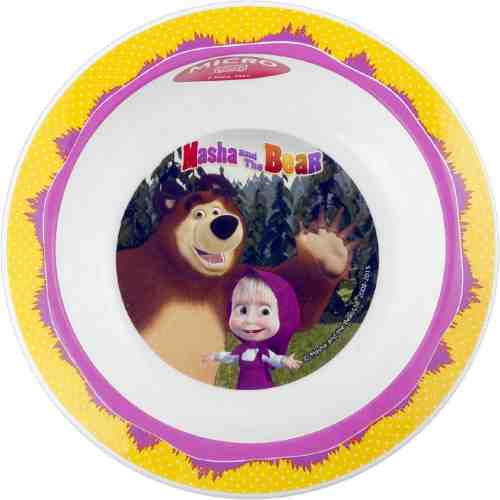 Farfurie adanca plastic Masha and The Bear Lulabi 8053102