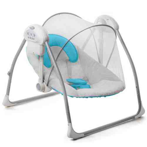 Leagan portabil 2 in 1 Nani blue cu conectare la priza