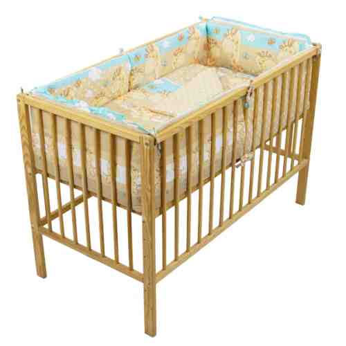 Lenjerie Happy giraffe maro 4+1 piese 140x70 cm