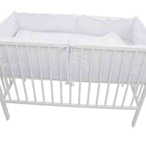 Lenjerie patut cu 5 piese 120x60cm Little Star Pink
