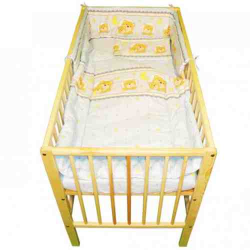 Lenjerie Teddy Night albastru 4 piese 120x60
