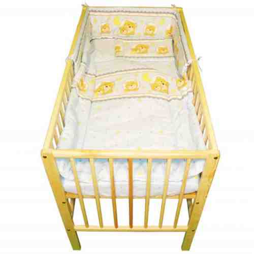 Lenjerie Teddy Night albastru 4 piese 140x70