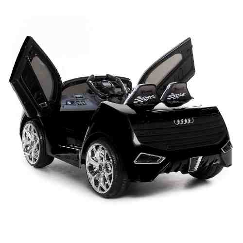 Masinuta electrica cu telecomanda si roti din cauciuc Spider Black