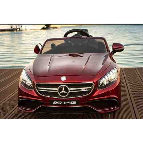 Masinuta electrica Mercedes Benz S63 AMG Red cu roti din cauciuc