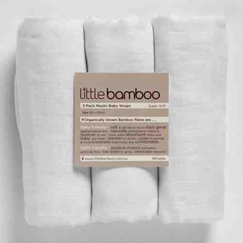 Muselina din bambus pentru infasat - 3 buc (120120 cm)