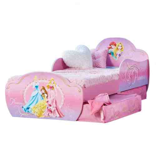 Pat Disney Princess cu spatiu de depozitare