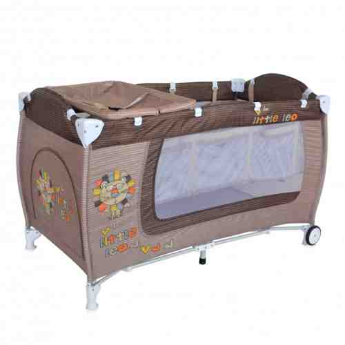 Patut pliabil Danny 2 nivele Beige Little Leo