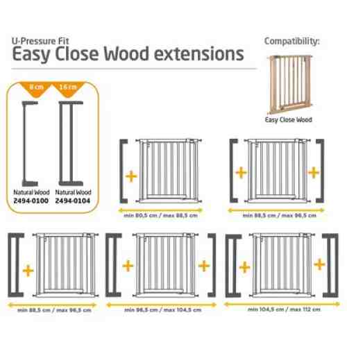Poarta de siguranta Easy Close Wood Safety 1St